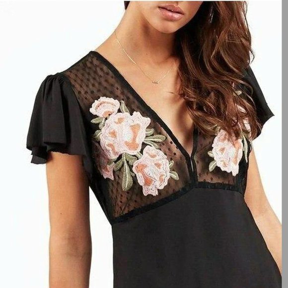 Cleobella Crush Midi Dress Floral Embroidered Boho sz Small - Picture 9 of 13